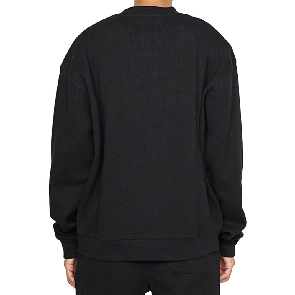 Heavy Weight Thermal Sweat Shirt BLK ヘビー ウェイト サーマル スウェット シャツ