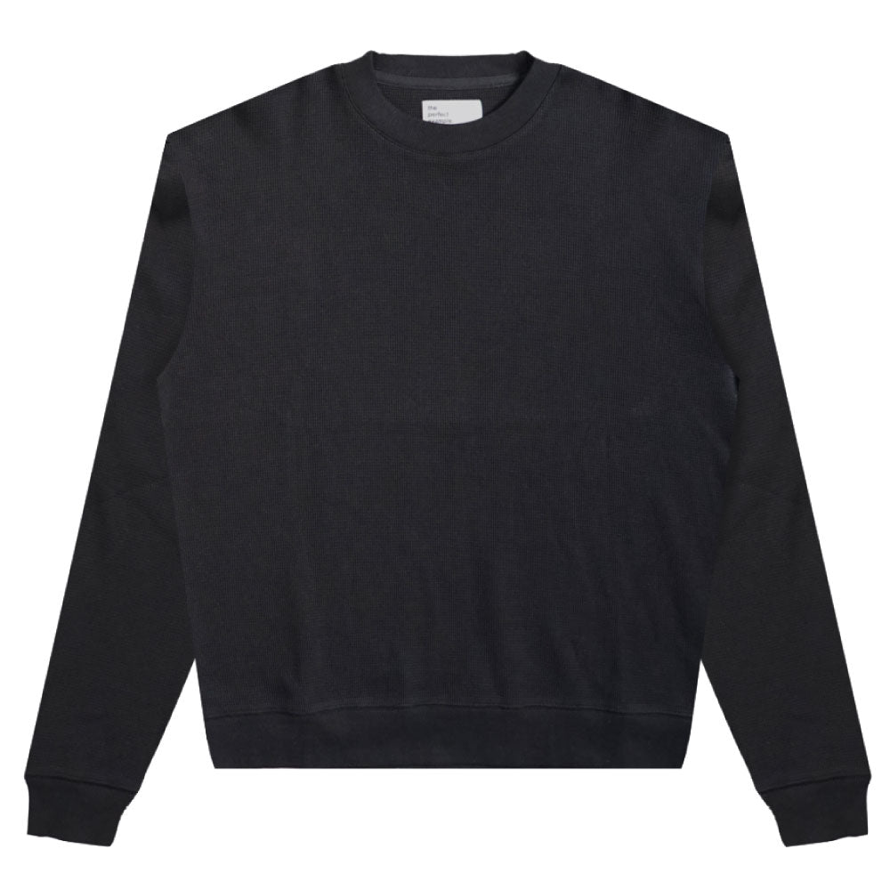 Heavy Weight Thermal Sweat Shirt BLK ヘビー ウェイト サーマル スウェット シャツ