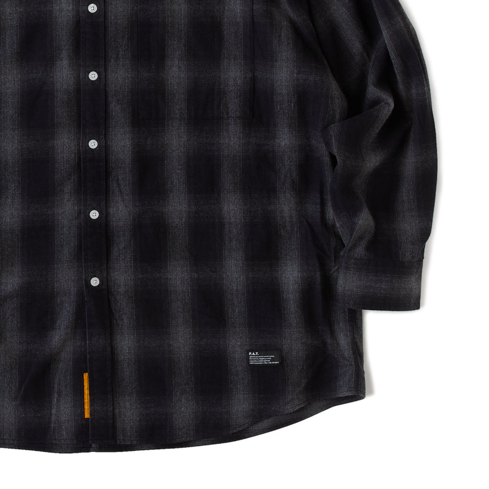GIGADATION Ombre Flannel Check Shirts GRY オンブレ チェック ネルシャツ チェック シャツ