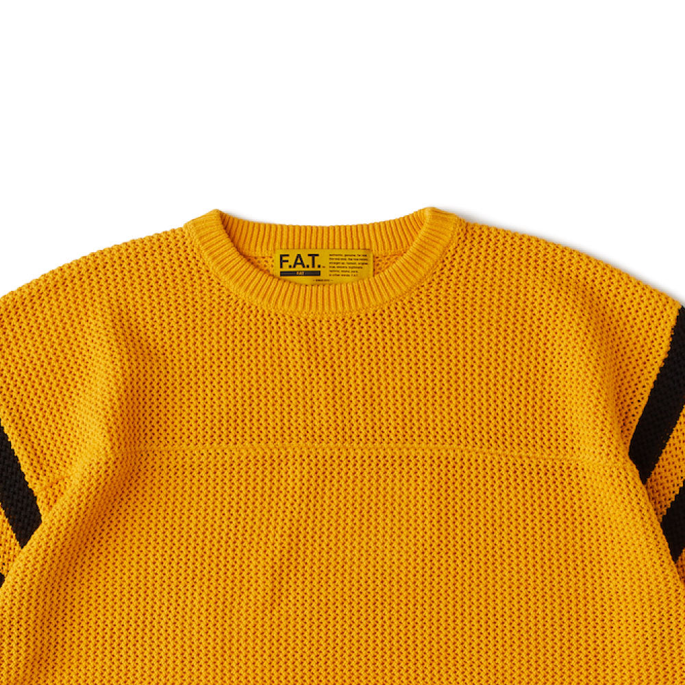 MESHBOWL Mesh Knit S/S Shirts Yellow クロシェット ニット メッシュ フットボール 半袖 Tシャツ (コピー)
