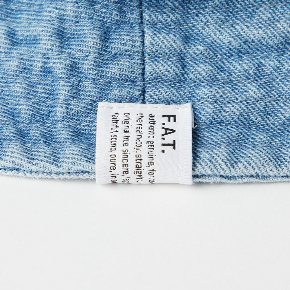 NICOL Military Denim Hat Washed BLU ミリタリー 6パネル デニム ハット 帽子