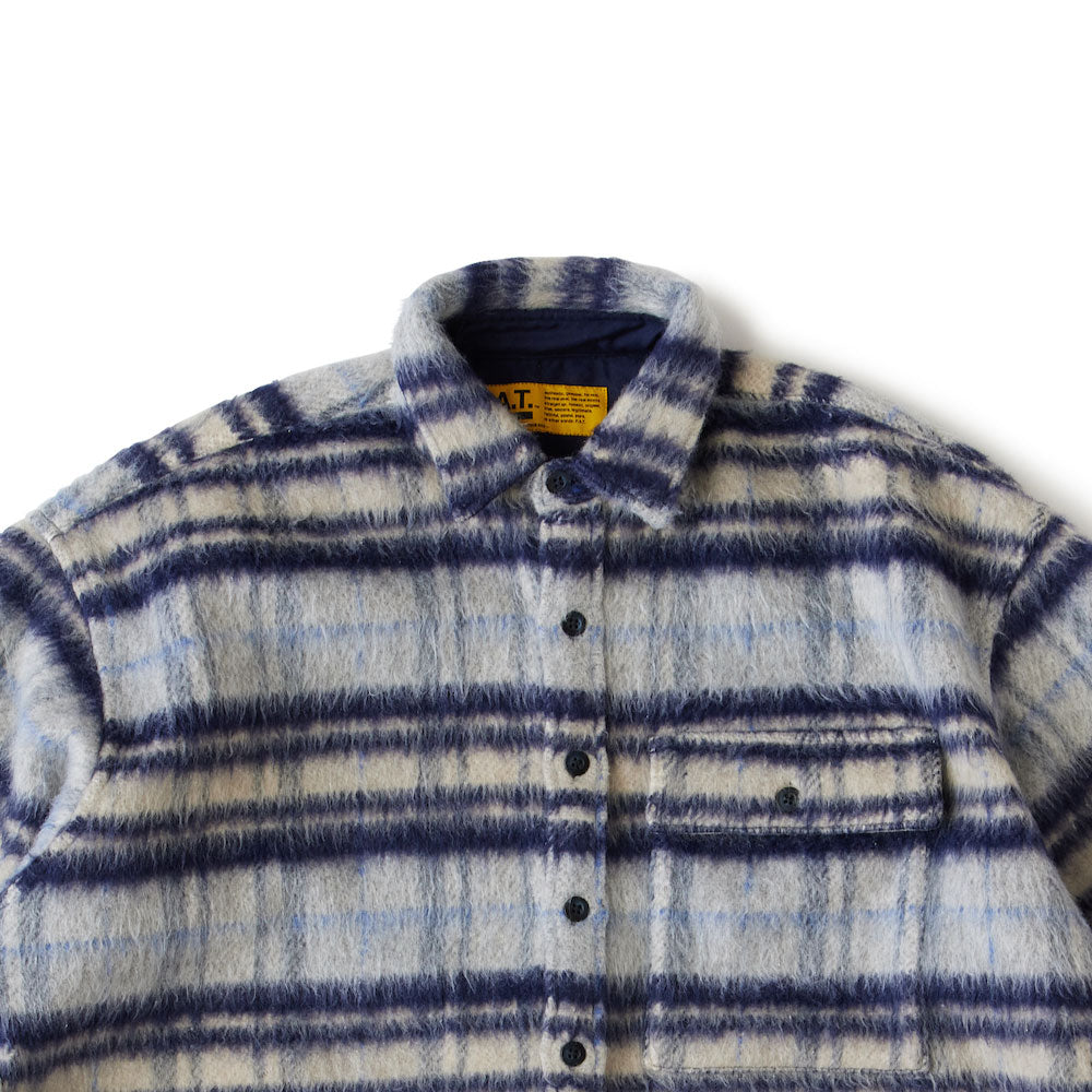 SHAGGYOVER Mohair Shirts Jacket モヘア チェック シャツジャケット