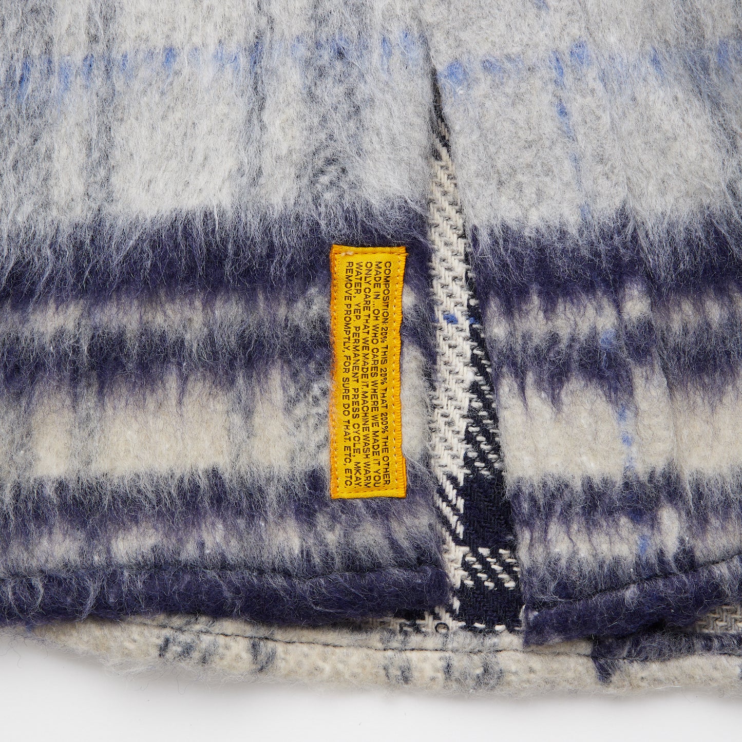 SHAGGYOVER Mohair Shirts Jacket モヘア チェック シャツジャケット