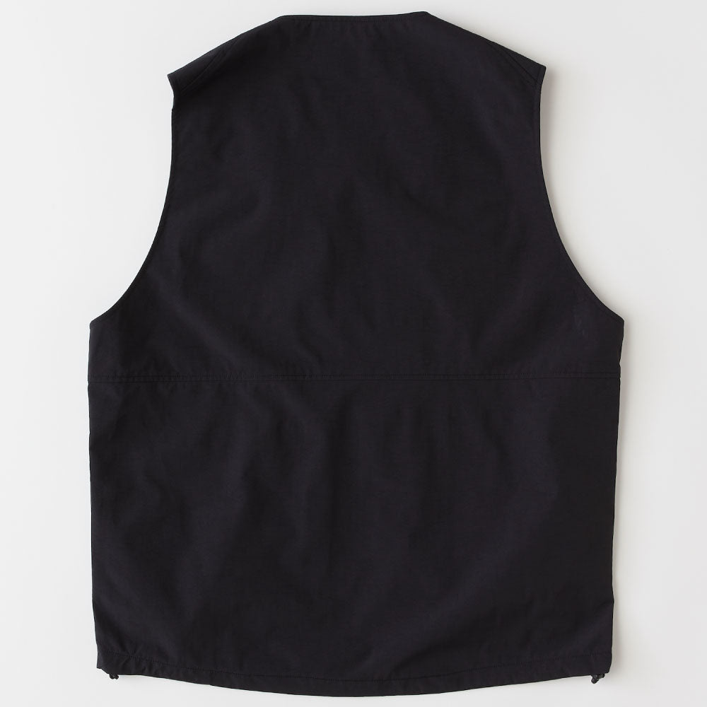 Shelliner Layere nylon zip vest BLK 3レイヤー ナイロン ジップ ベスト