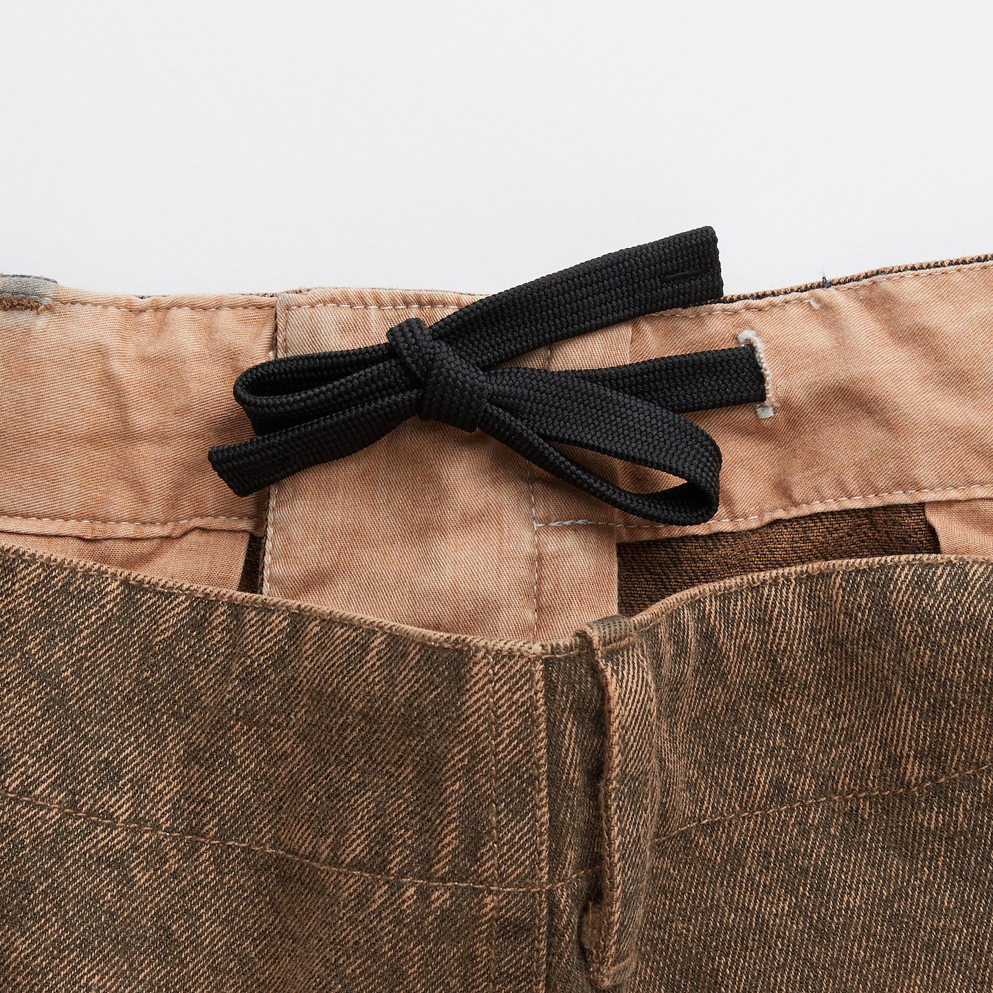 ACIDROUSER Chemical Wash Wide Denim Pants BRN ケミカルウォッシュ デニム ワイド パンツ (コピー)