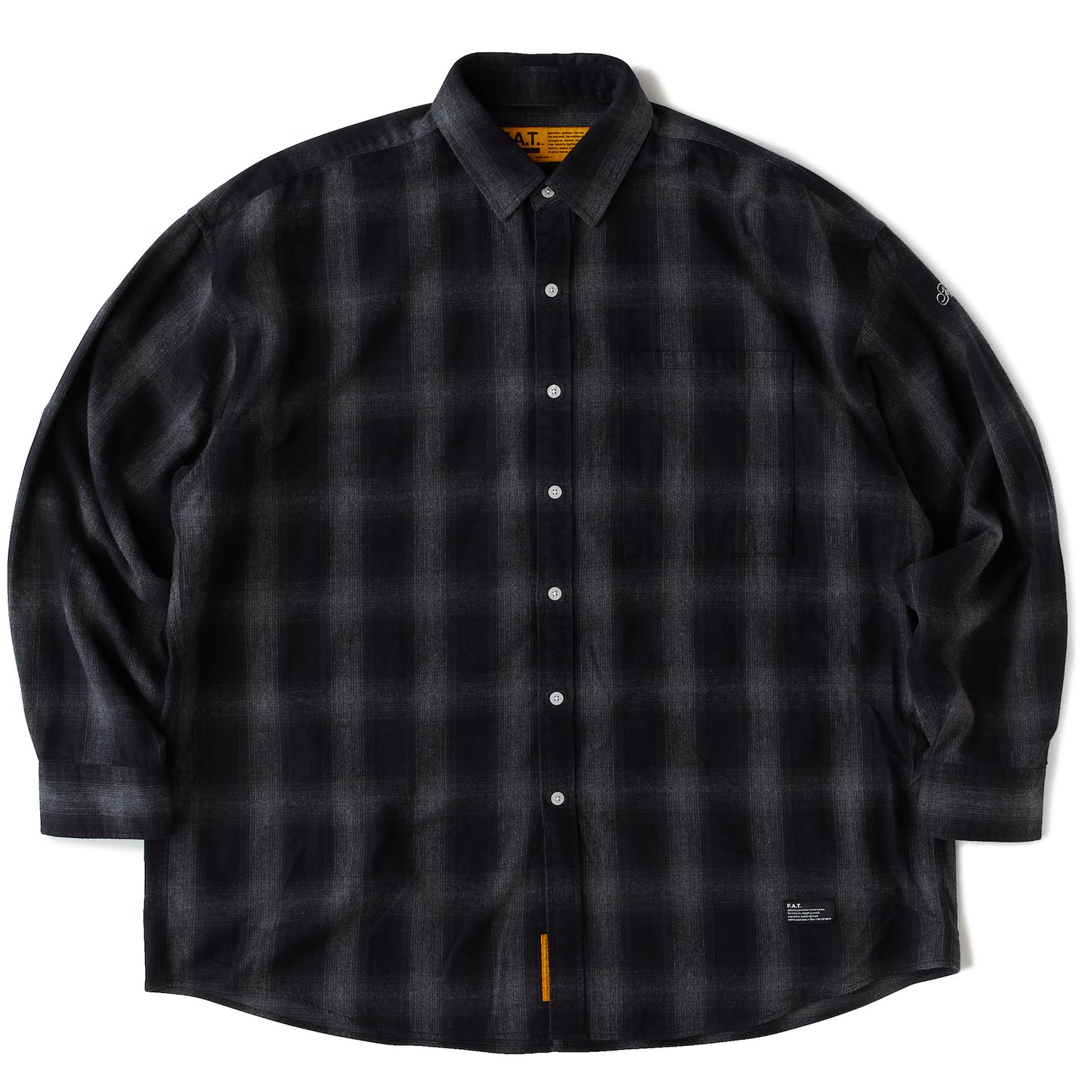 GIGADATION Ombre Flannel Check Shirts GRY オンブレ チェック ネルシャツ チェック シャツ