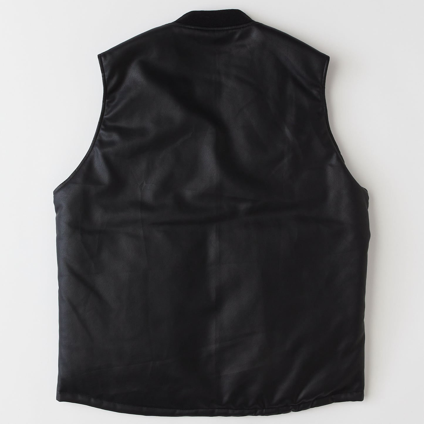 GRAINNER PU Leather Vest レザー ジップ ベスト