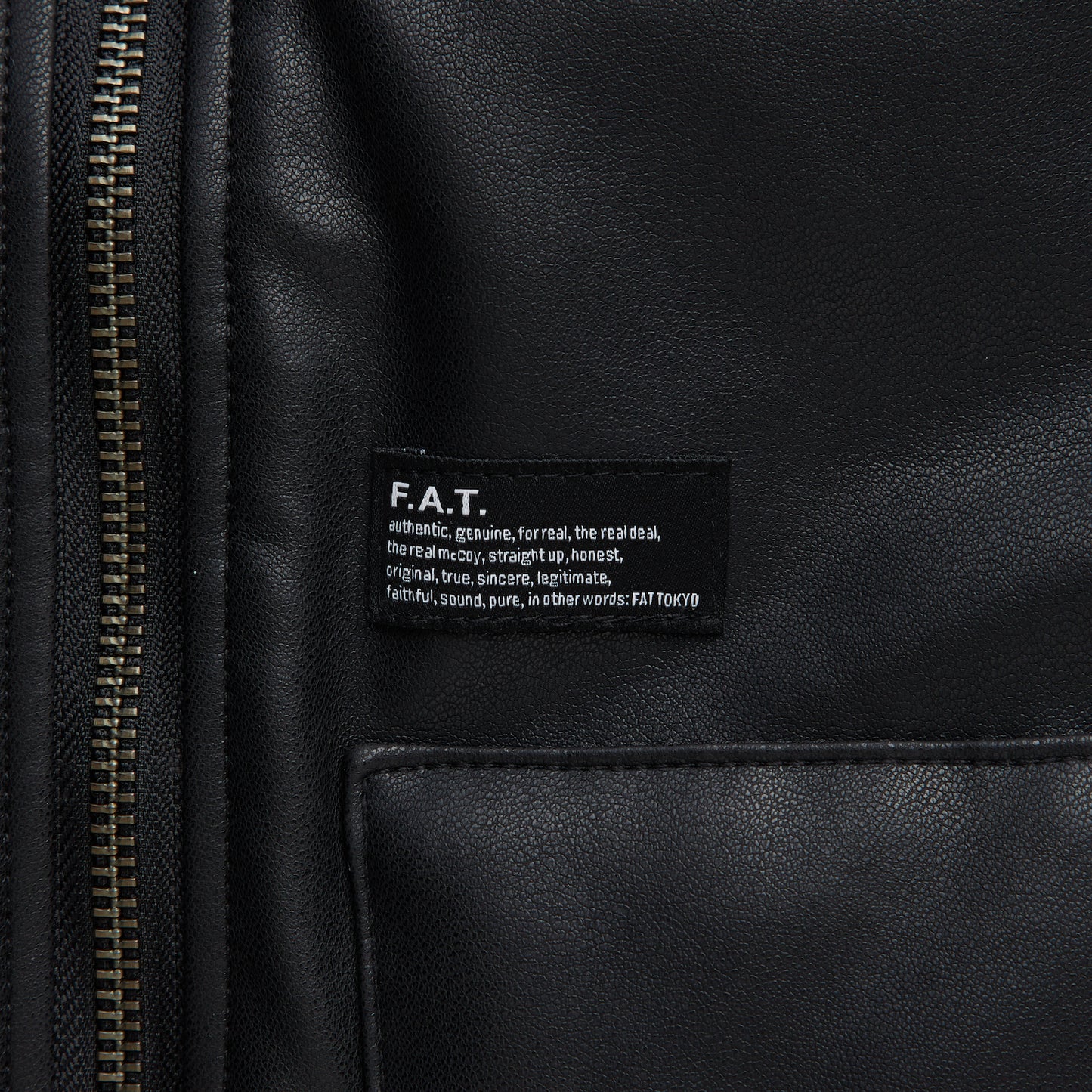 GRAINNER PU Leather Vest レザー ジップ ベスト