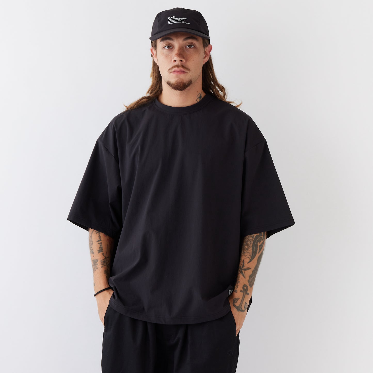 GRANDEX Nylon S/S Shirts CHL ナイロン カットソー 半袖 シャツ ドローコード