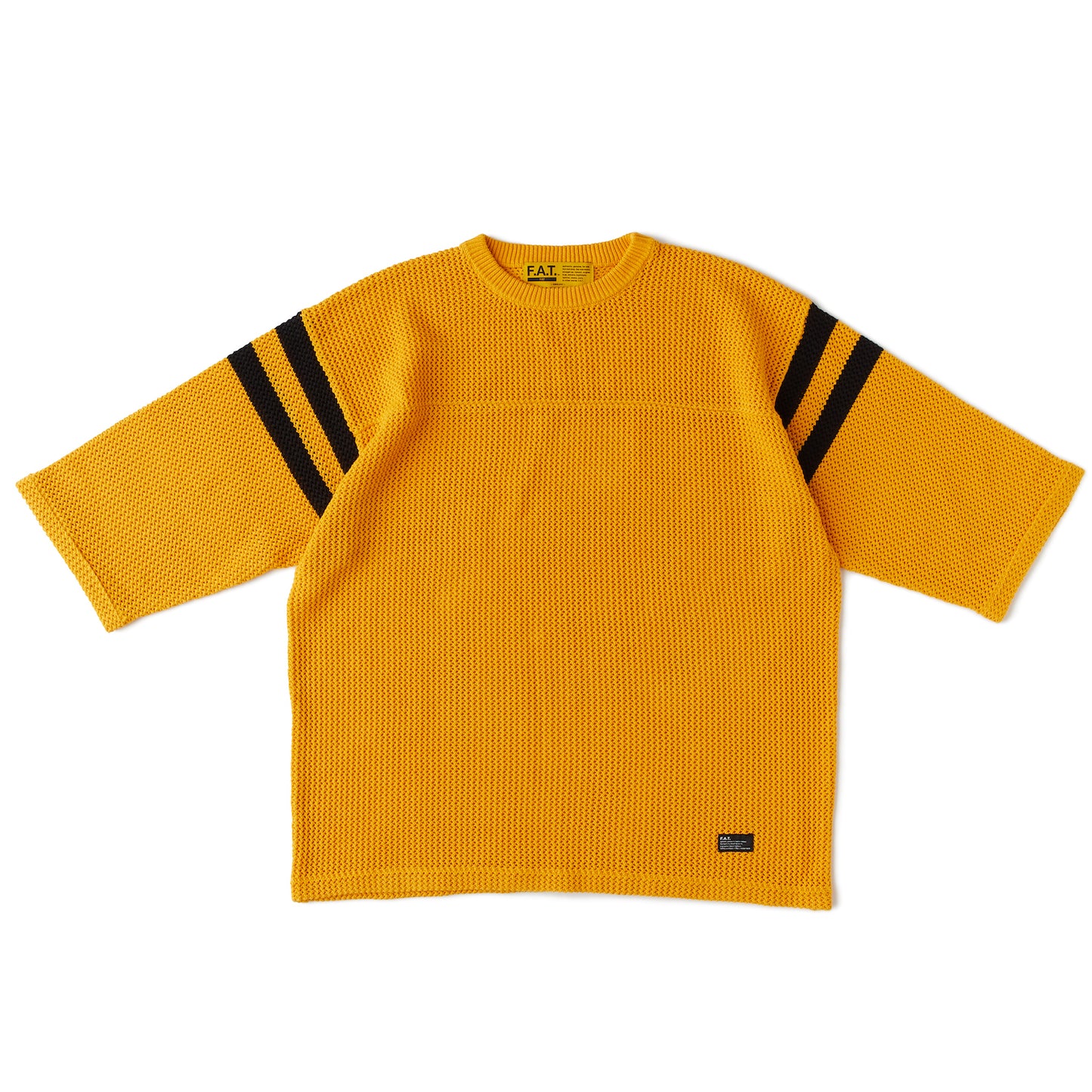 MESHBOWL Mesh Knit S/S Shirts Yellow クロシェット ニット メッシュ フットボール 半袖 Tシャツ (コピー)