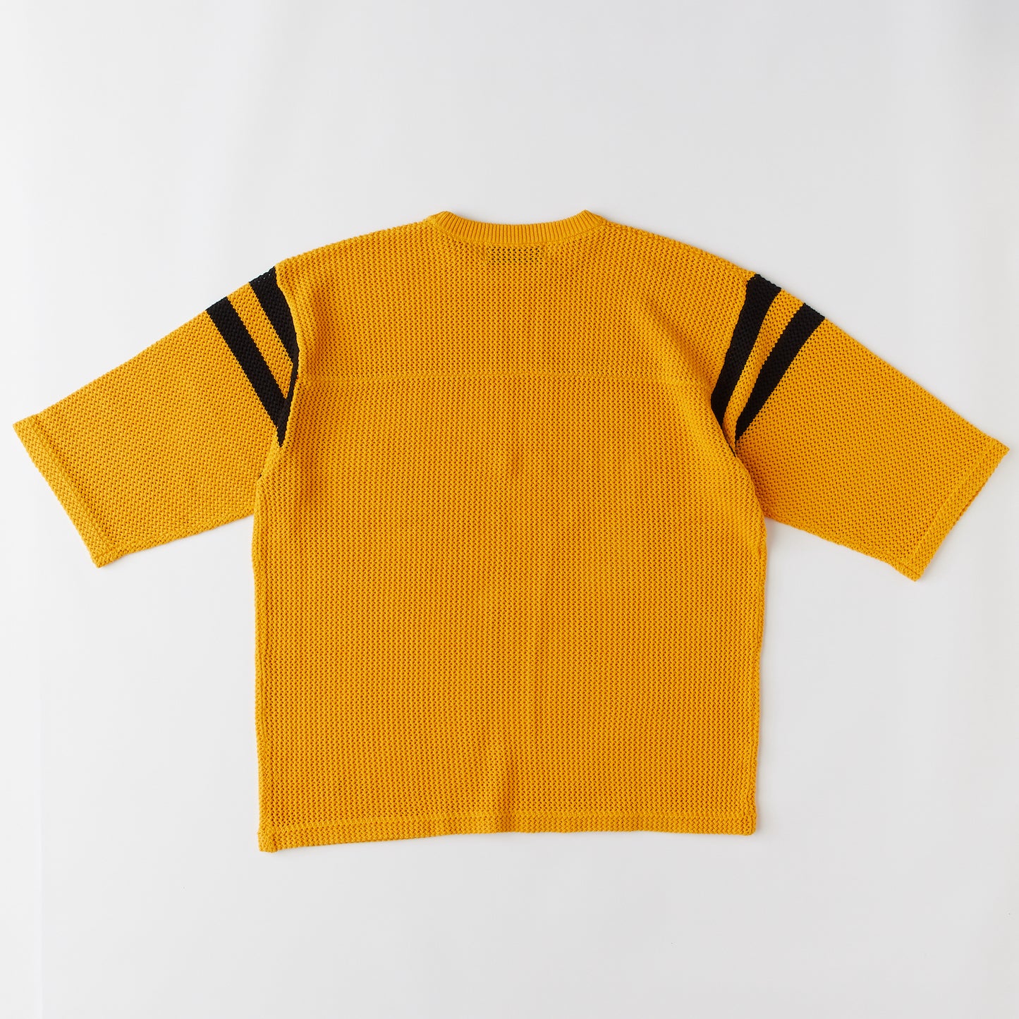 MESHBOWL Mesh Knit S/S Shirts Yellow クロシェット ニット メッシュ フットボール 半袖 Tシャツ (コピー)