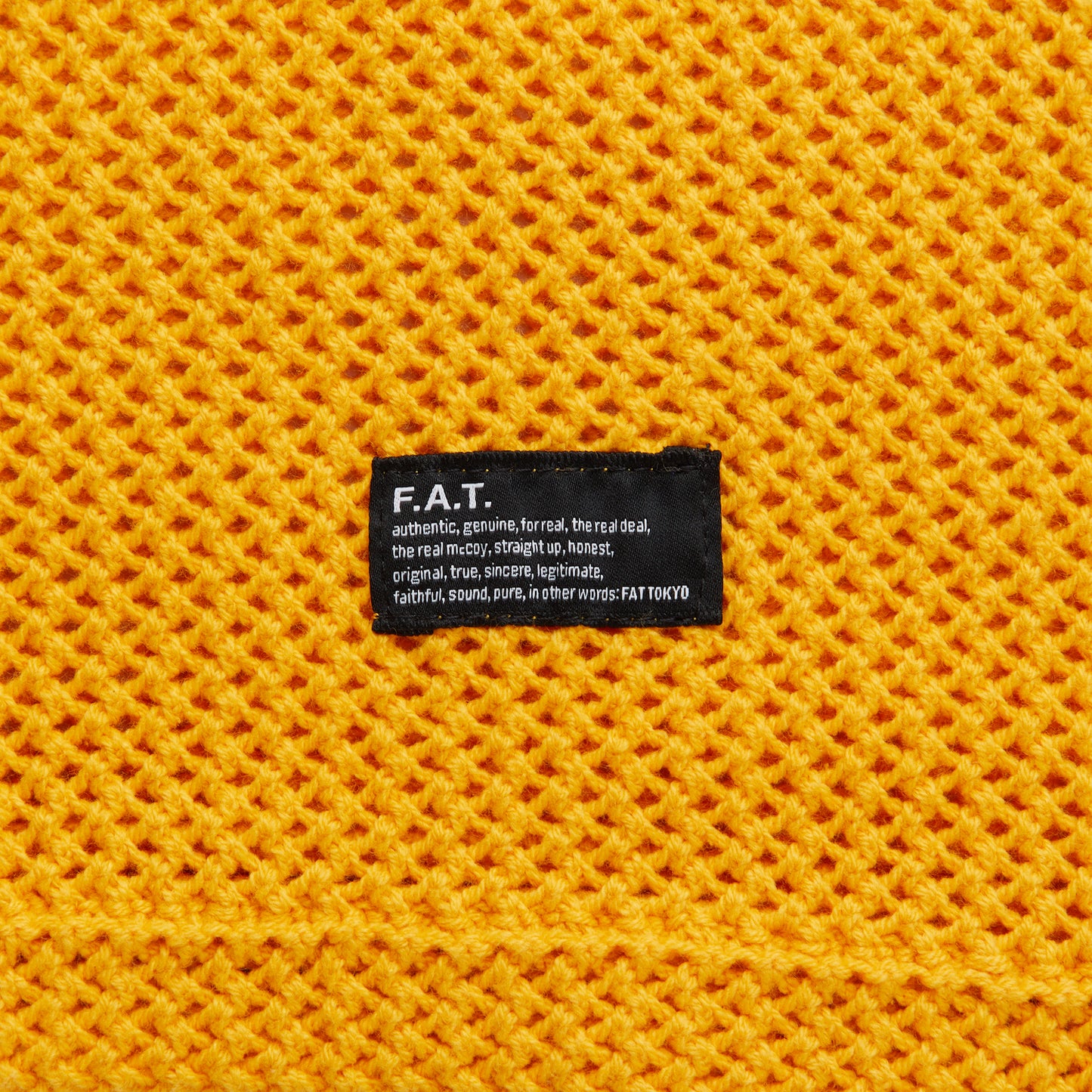 MESHBOWL Mesh Knit S/S Shirts Yellow クロシェット ニット メッシュ フットボール 半袖 Tシャツ (コピー)