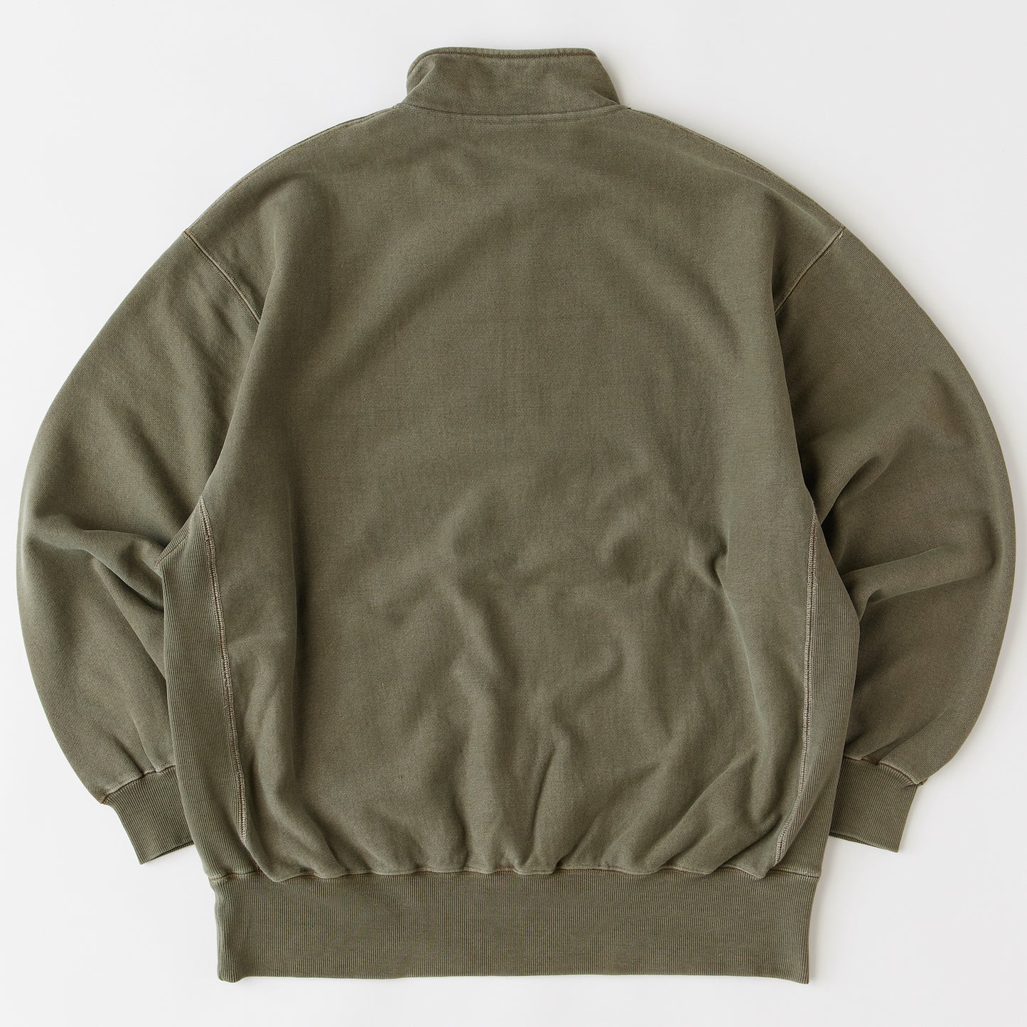 U.P.Half US Cotton Half Zip Sweat OLV ヘビーウェイト ピグメント ハーフジップ スウェット シャツ