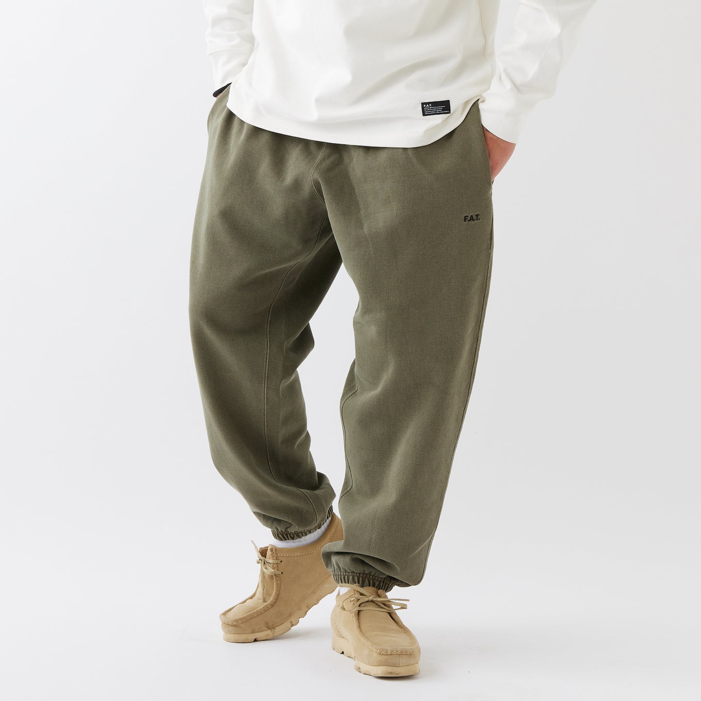 U.P.Track US Cotton Sweat Pants OLV ヘビーウェイト ピグメント スウェット パンツ