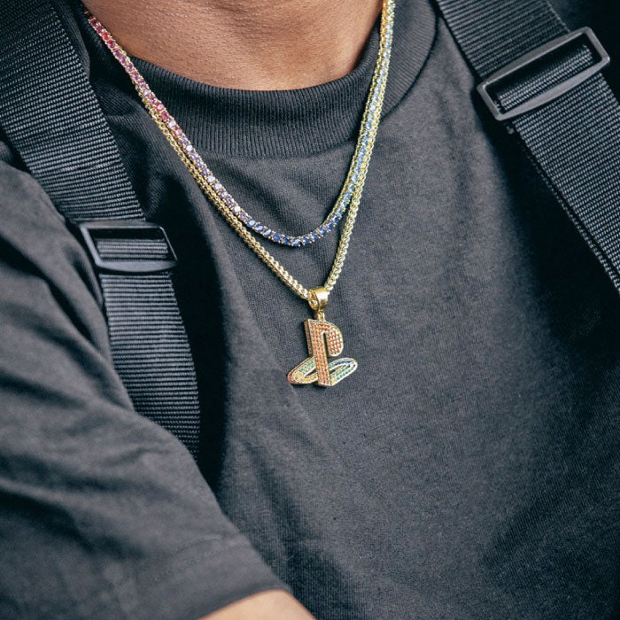 × PlayStation Classic PS Logo Gold Necklace 14K プレイステーション ロゴ ネックレス ゴールド