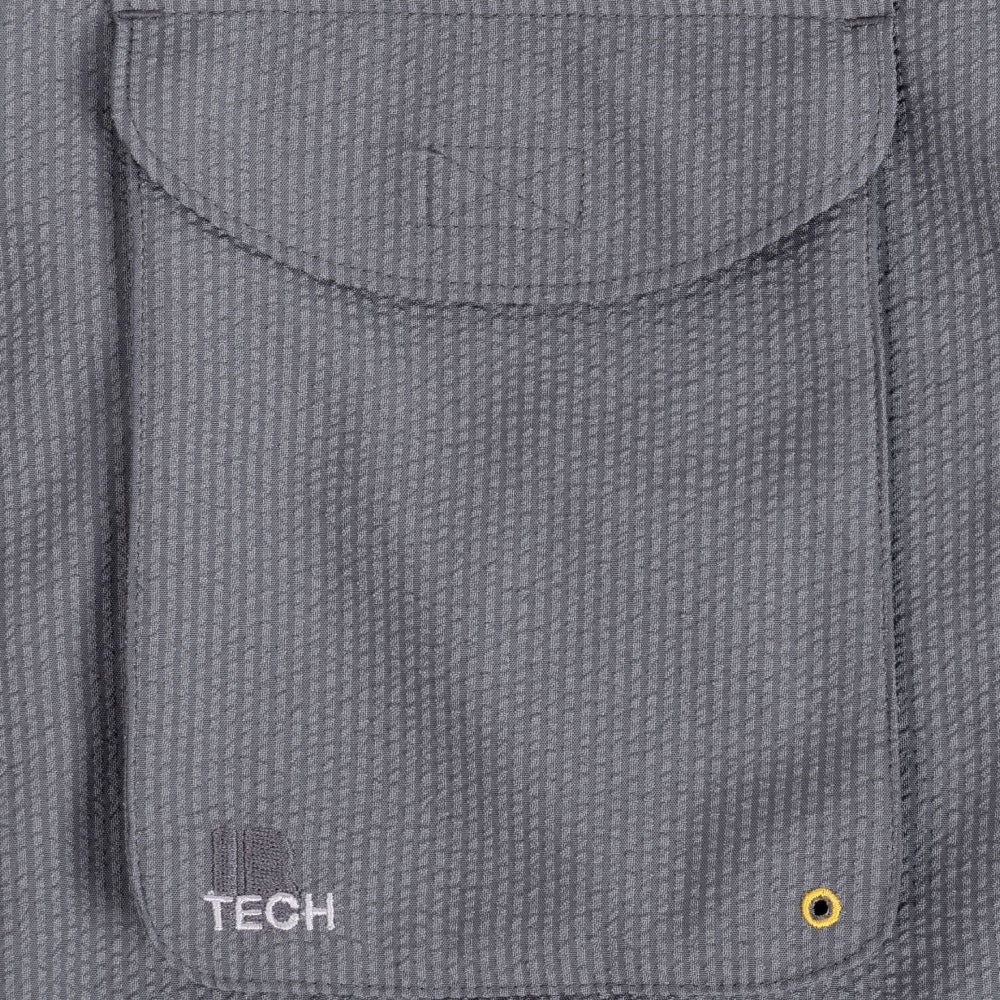 Coolmax Ventilation S/S Shirts GRY 半袖 シアサッカー シャツ