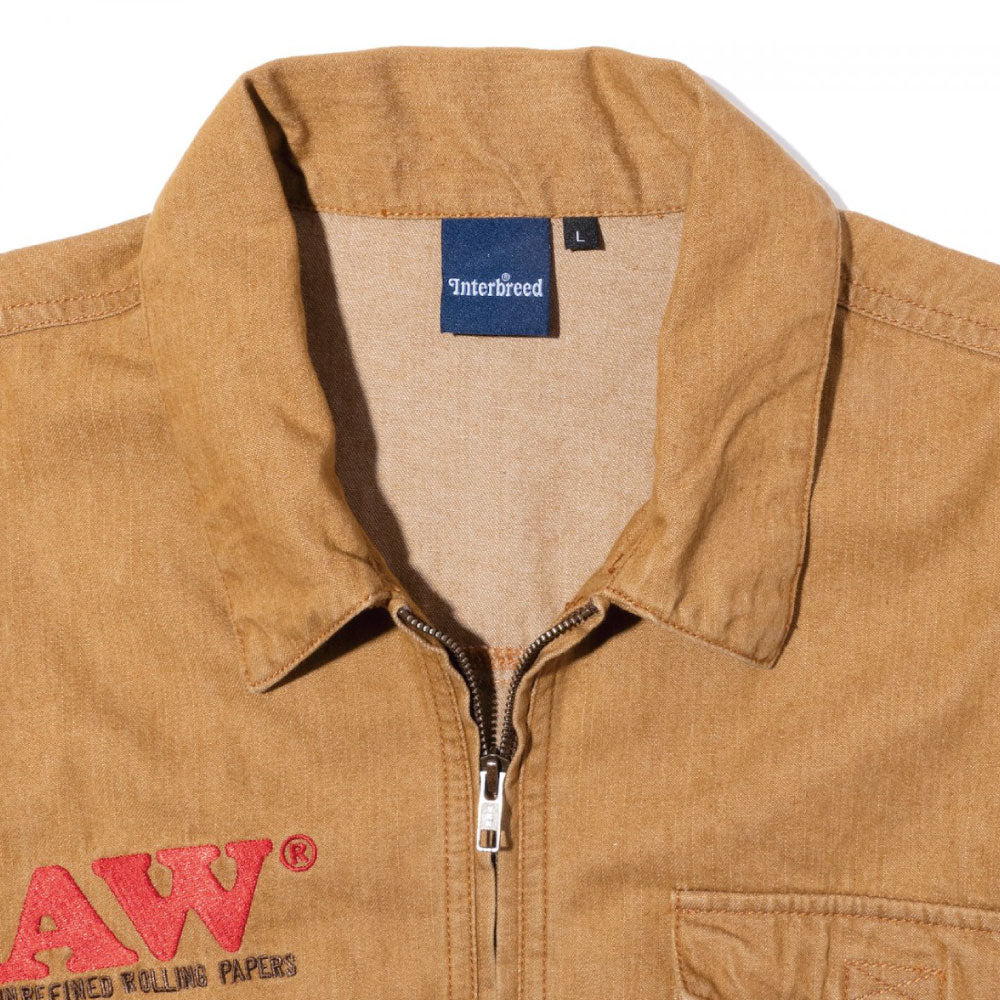 x Raw Managers Jacket ロウ ジャケット Natural Brown