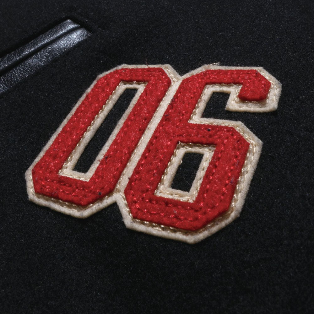 x Raw Varsity Jacket ロウ スタジャン バーシーティー ジャケット Black