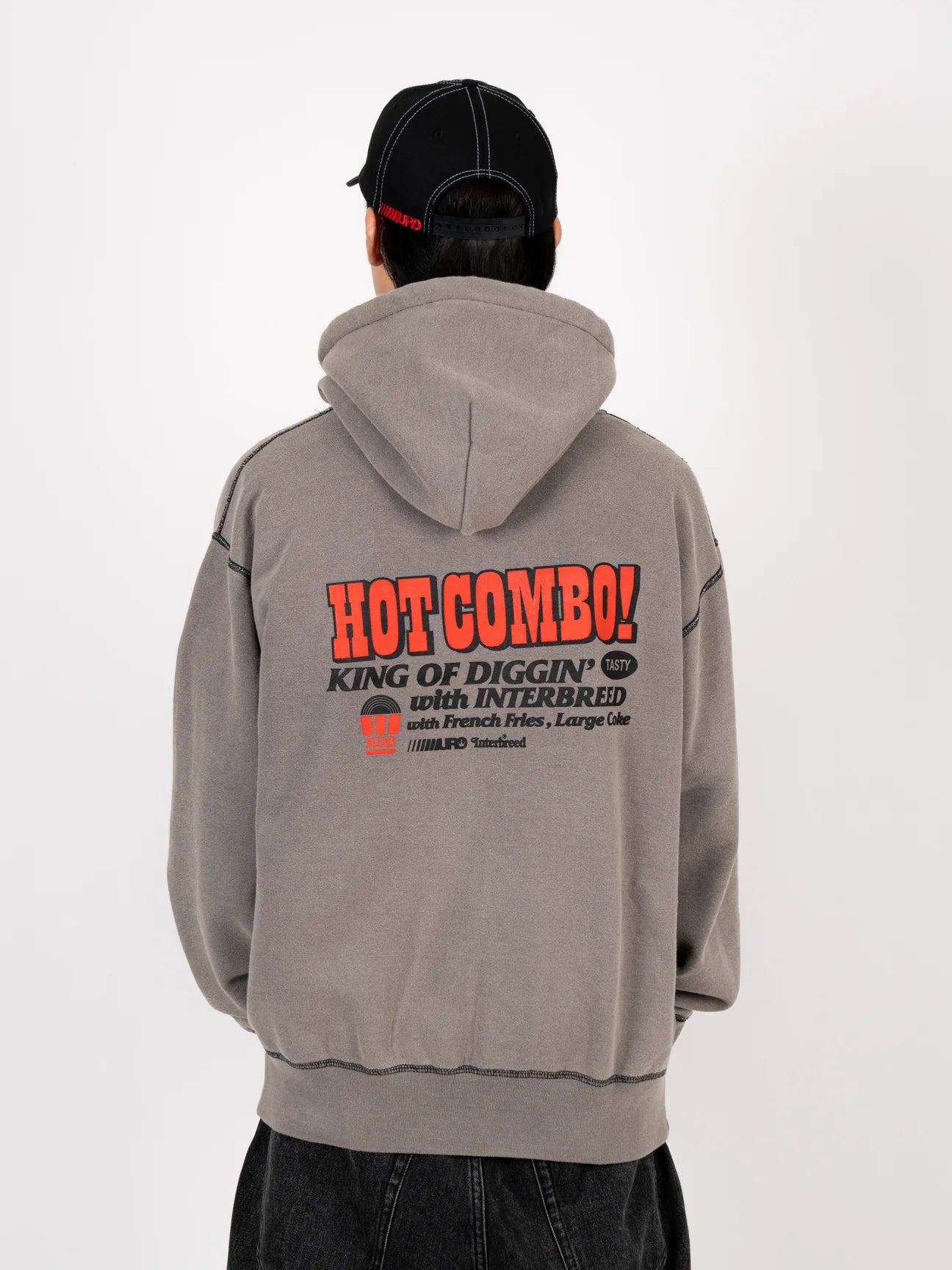 KING OF DIGGIN’ Faded Zip Sweat Hoodie” Washed ジップ スウェットフーディ ヘヴィ 12.4oz DJ MURO