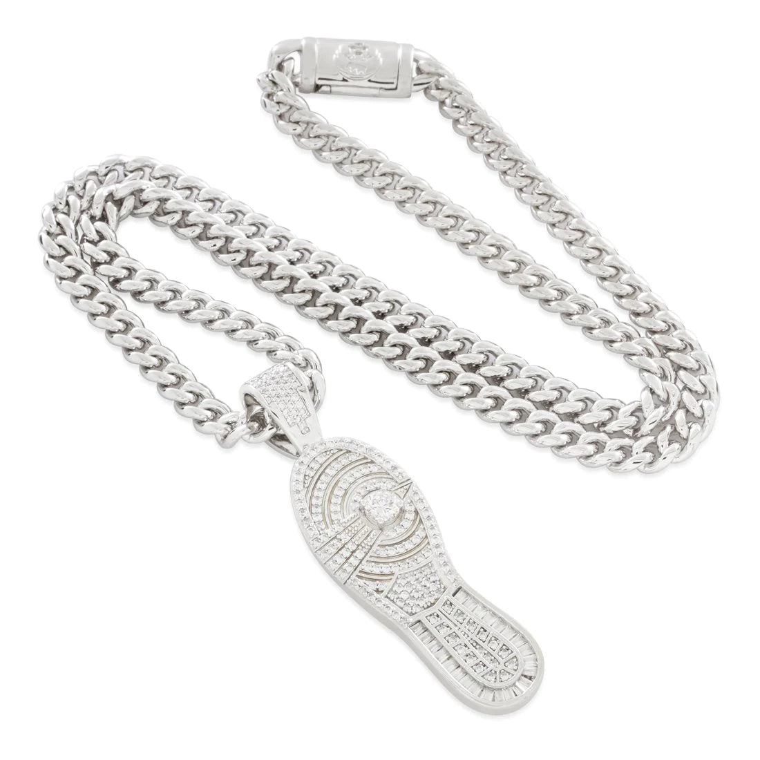 Solely Grail Necklace Miami Cuban Chain スニーカー ソール ロゴ ネックレス