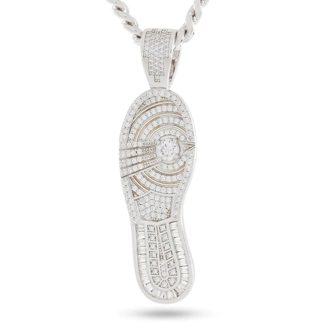 Solely Grail Necklace Miami Cuban Chain スニーカー ソール ロゴ ネックレス