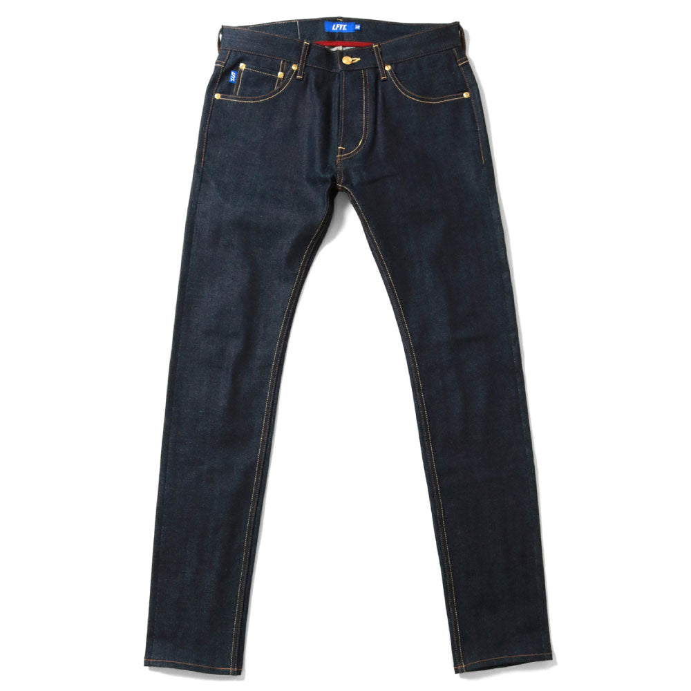 5Pocket Selvage Stretch Denim Pants Slim Fit Indigo Low デニムパンツ インディゴ スリム