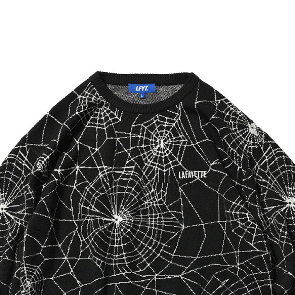 Spiderweb Knit Sweater BLK スパイダーウェブ ニット セーター