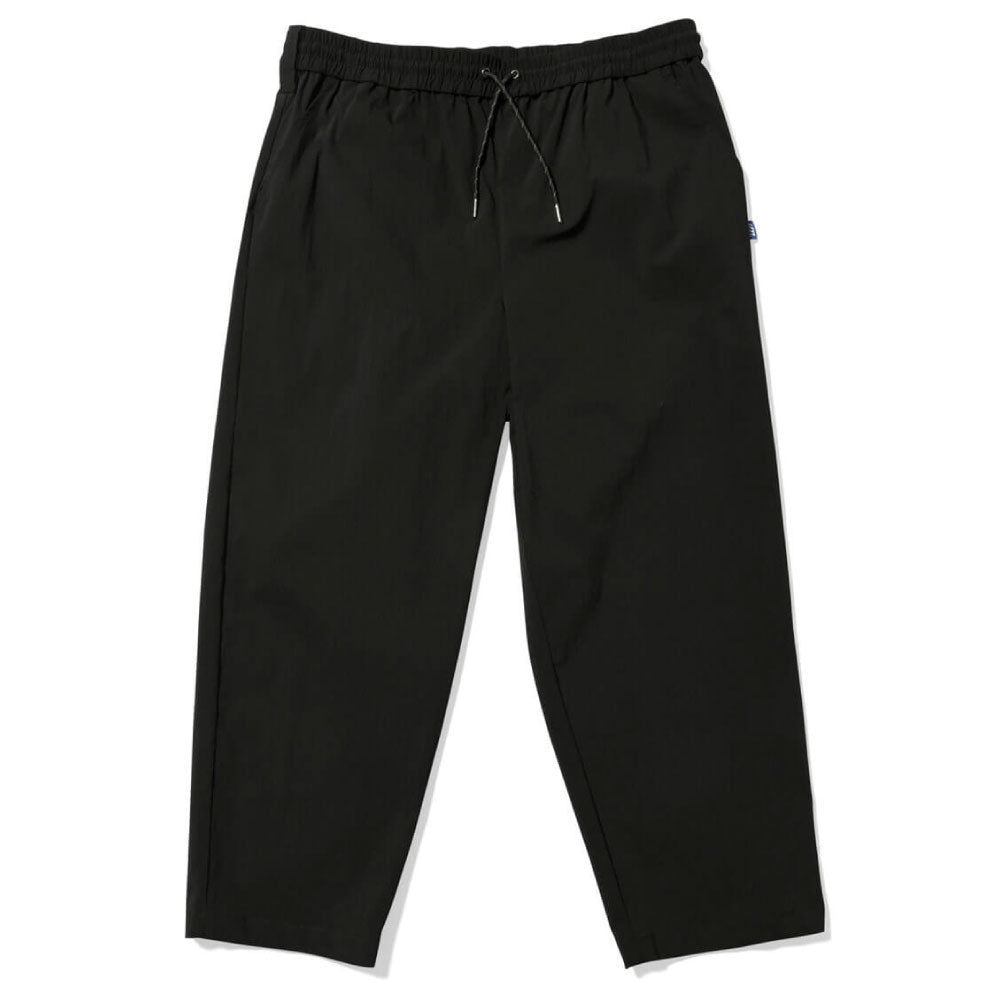 Active Easy Nylon Pants BLK コットン ナイロン 混紡 イージー パンツ