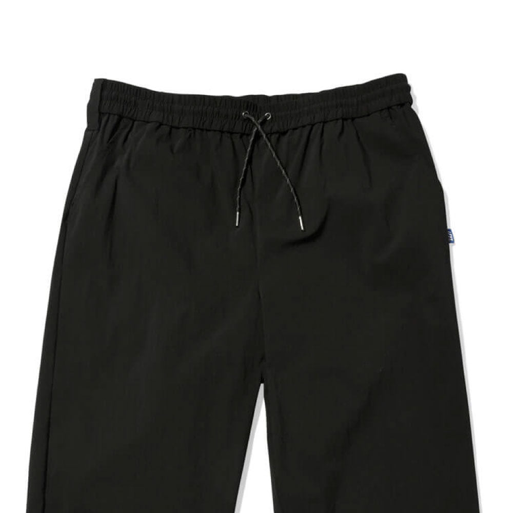 Active Easy Nylon Pants BLK コットン ナイロン 混紡 イージー パンツ