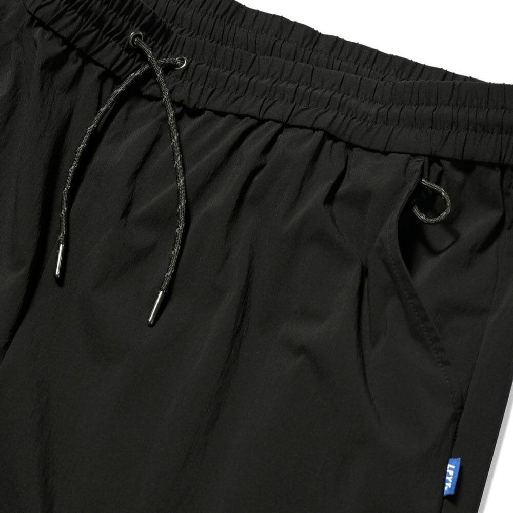 Active Easy Nylon Pants BLK コットン ナイロン 混紡 イージー パンツ