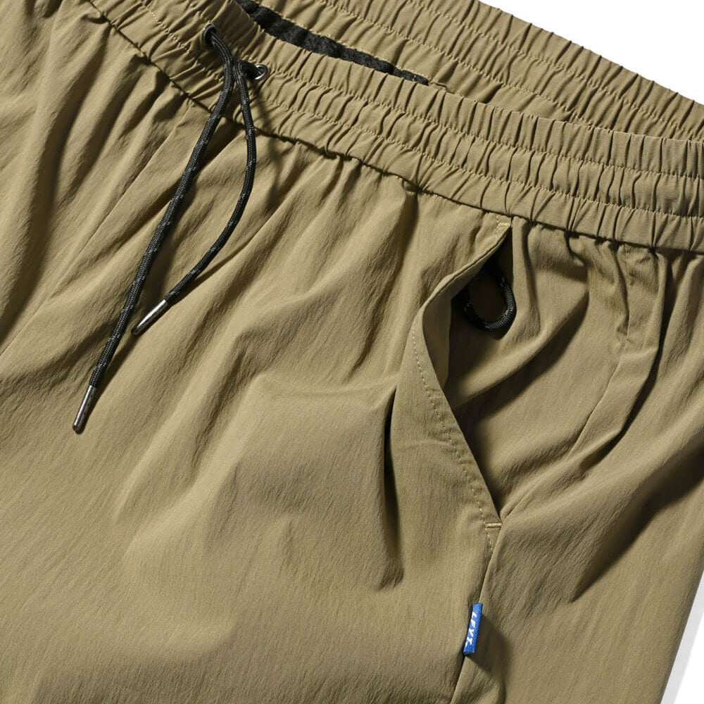 Active Easy Nylon Pants OLV コットン ナイロン 混紡 イージー パンツ