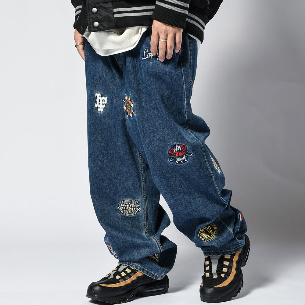 All Over Emblem Denim Pants Baggie Fit バギー フィット デニム パンツ