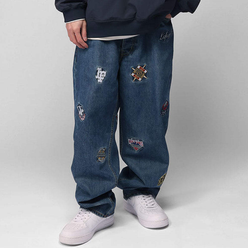 All Over Emblem Denim Pants Baggie Fit バギー フィット デニム パンツ