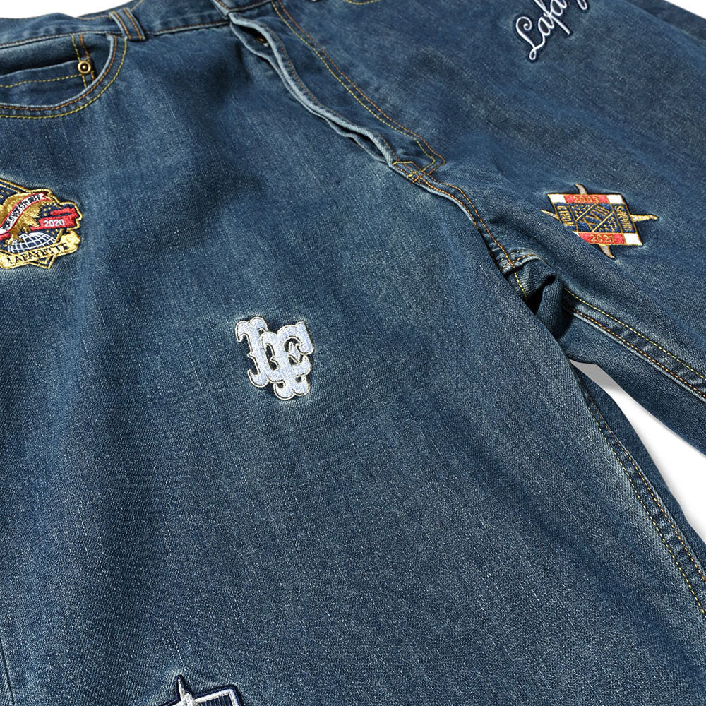 All Over Emblem Denim Pants Baggie Fit バギー フィット デニム パンツ