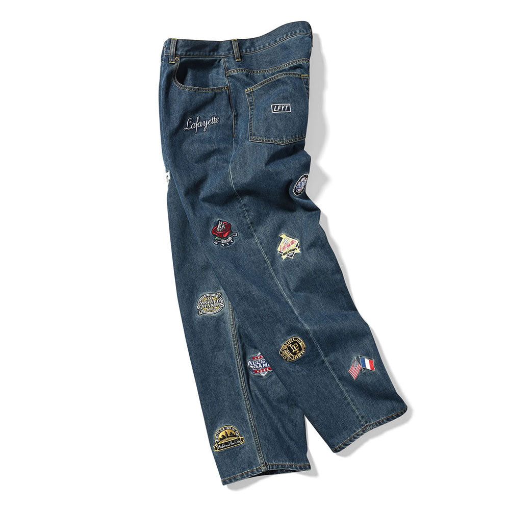All Over Emblem Denim Pants Baggie Fit バギー フィット デニム パンツ