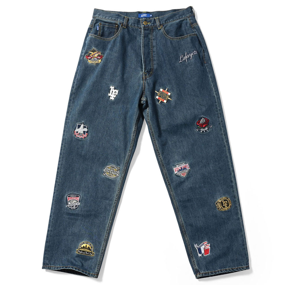 All Over Emblem Denim Pants Baggie Fit バギー フィット デニム パンツ