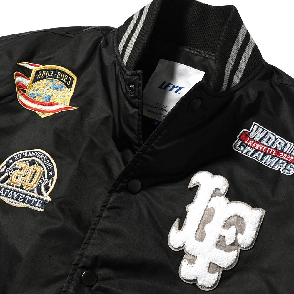 All Over Emblem Satin Varsity Jacket エンブレム サテン スタジャン スタジアム ジャケット