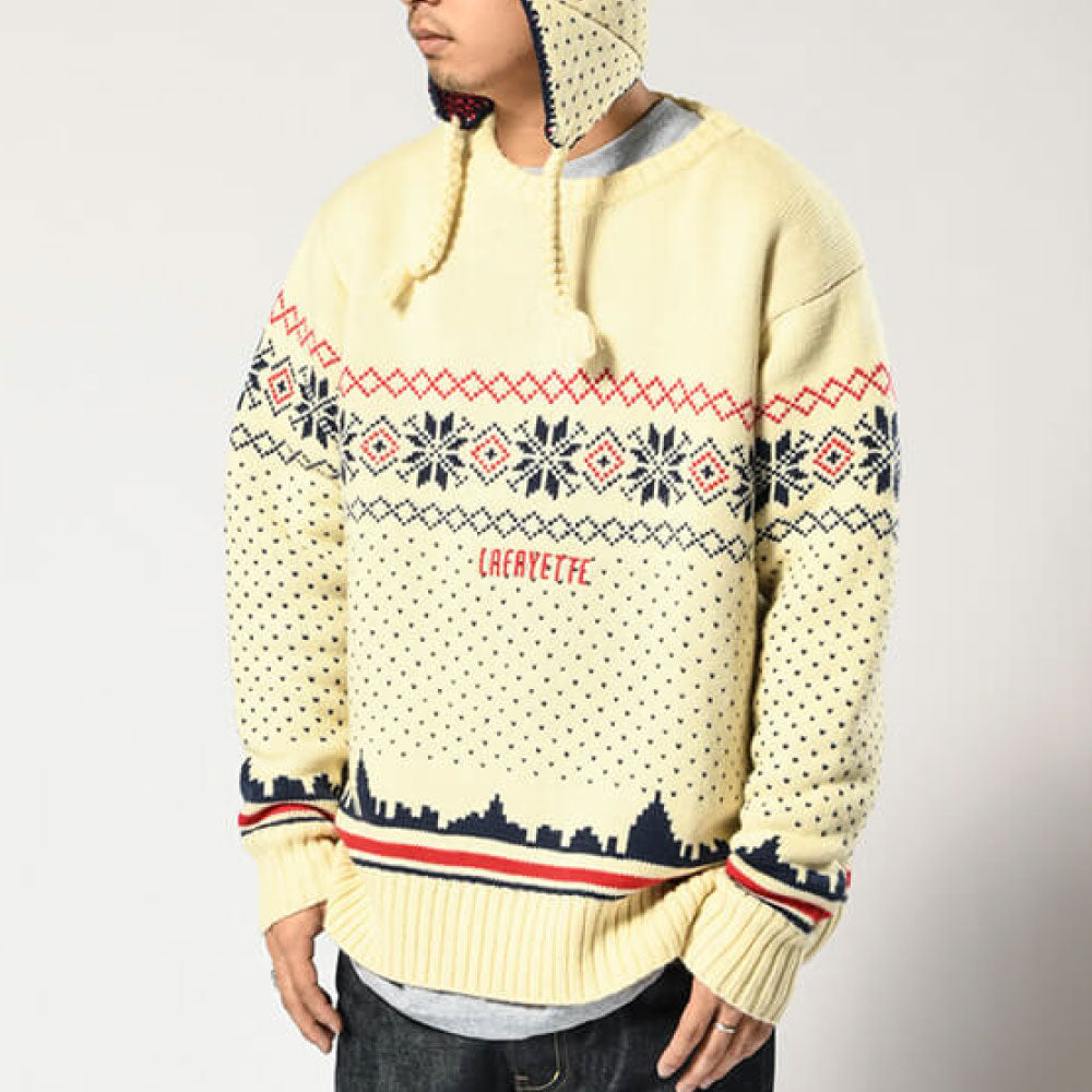 City Scape Knit Sweater New York NTL シティー スケープ ノルディック ニット セーター