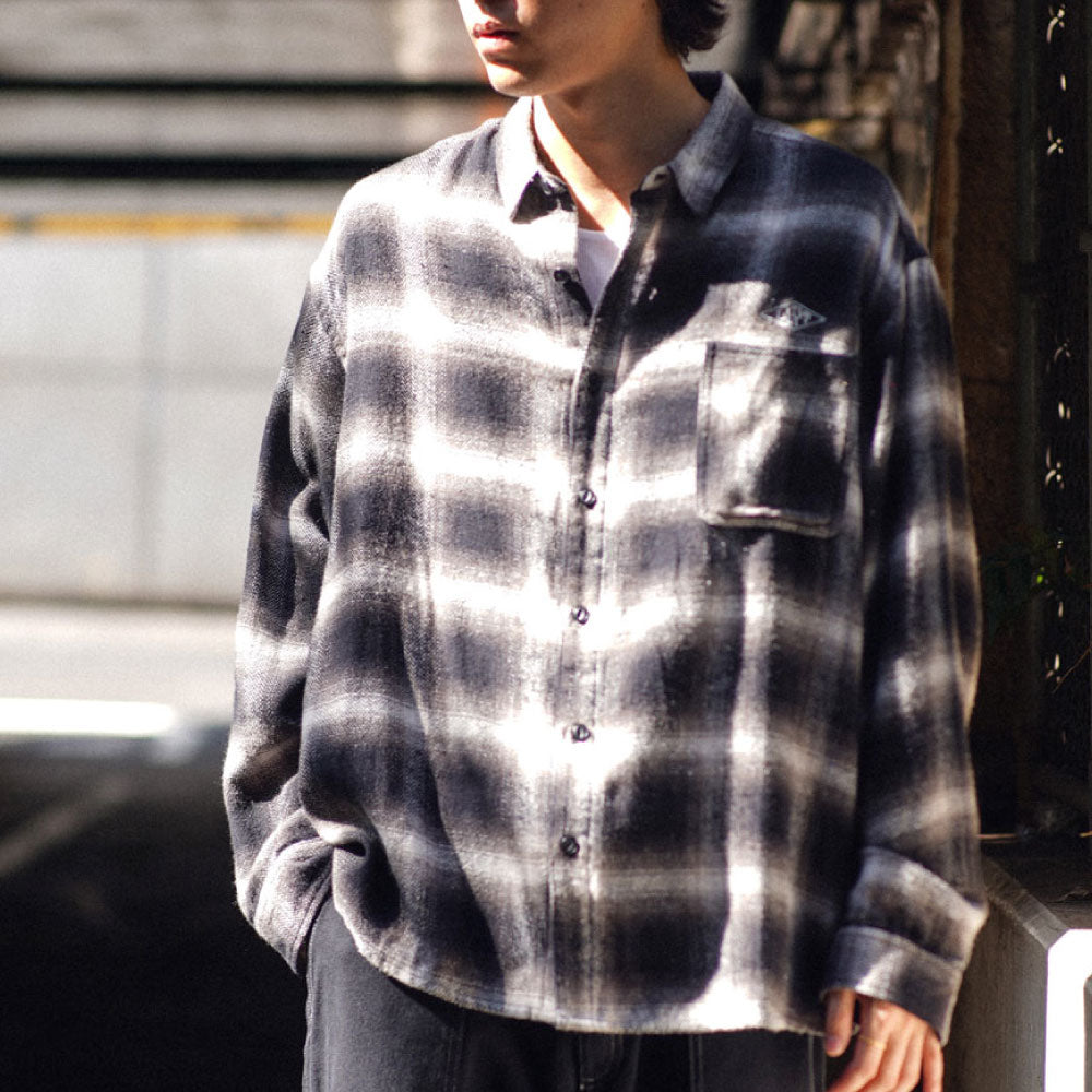 Classic Ombre Plaid L/S Shirts クラシック オンブレ チェック 長袖 シャツ
