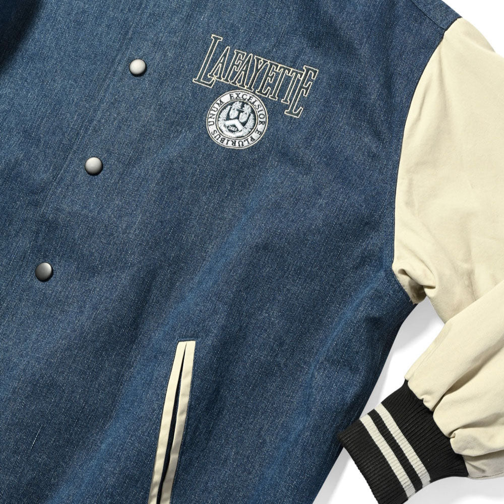 Coat Of Arms Varsity Jacket Wash Denim スタジアム ジャケット スタジャン