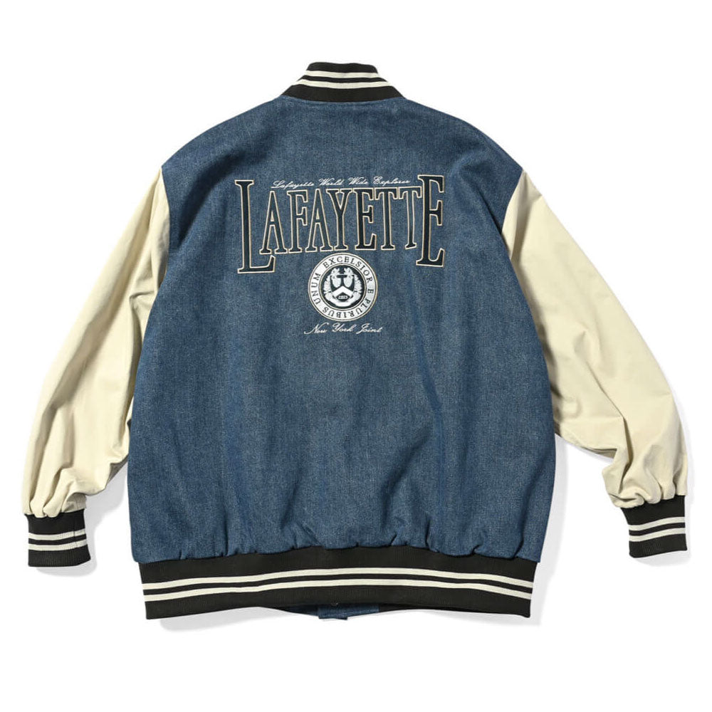 Coat Of Arms Varsity Jacket Wash Denim スタジアム ジャケット スタジャン