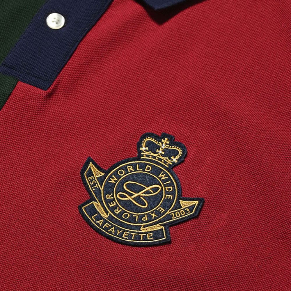 College Color S/S Big Polo Shirts Multi カレッジ 半袖 ビッグ ポロシャツ