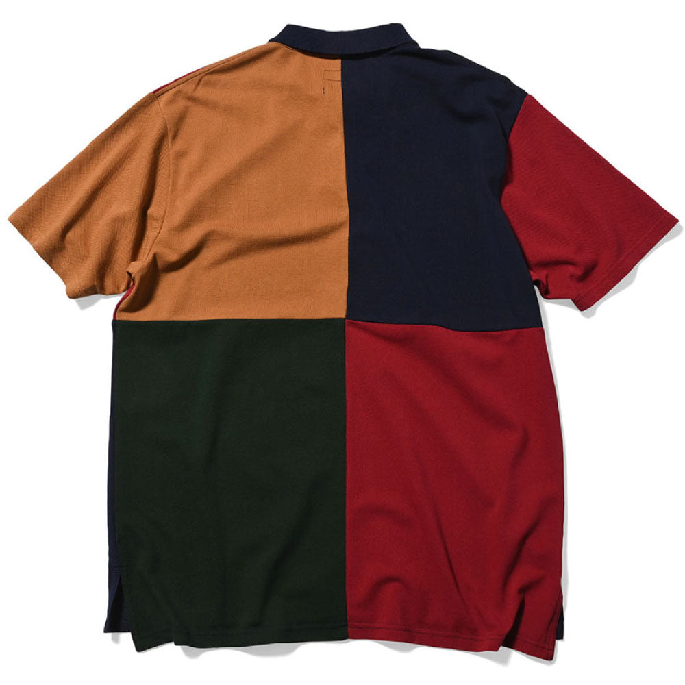 College Color S/S Big Polo Shirts Multi カレッジ 半袖 ビッグ ポロシャツ