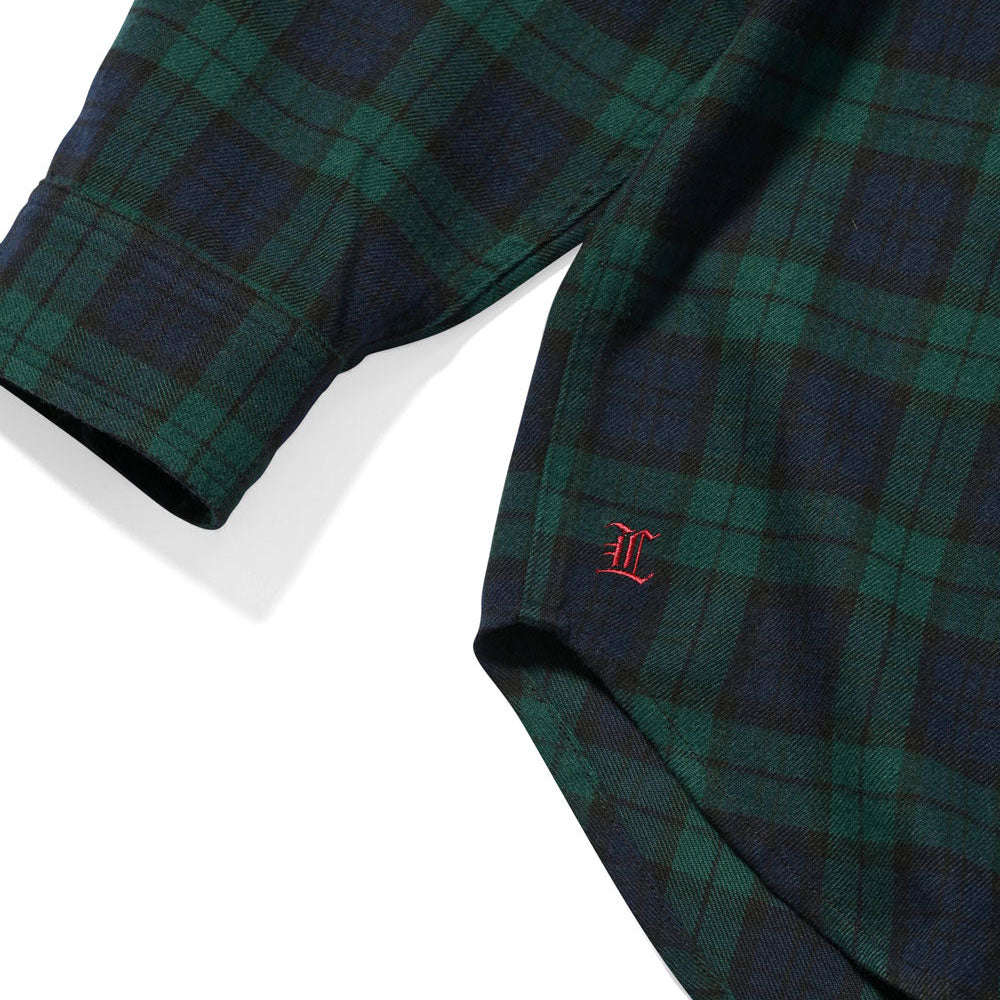 Cotton Check L/S Big Shirt Blackwatch チェック ブラックウォッチ 長袖 シャツ