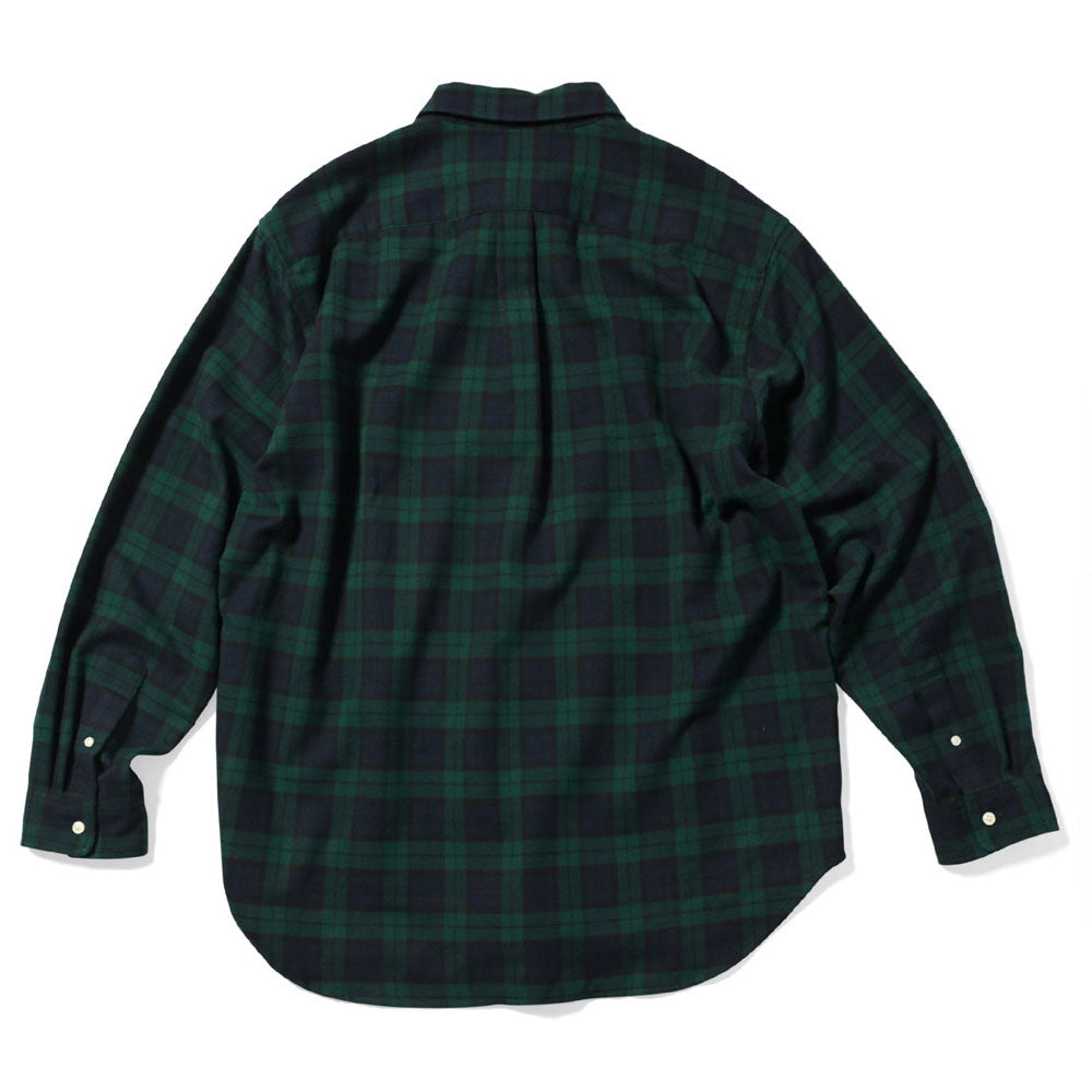Cotton Check L/S Big Shirt Blackwatch チェック ブラックウォッチ 長袖 シャツ