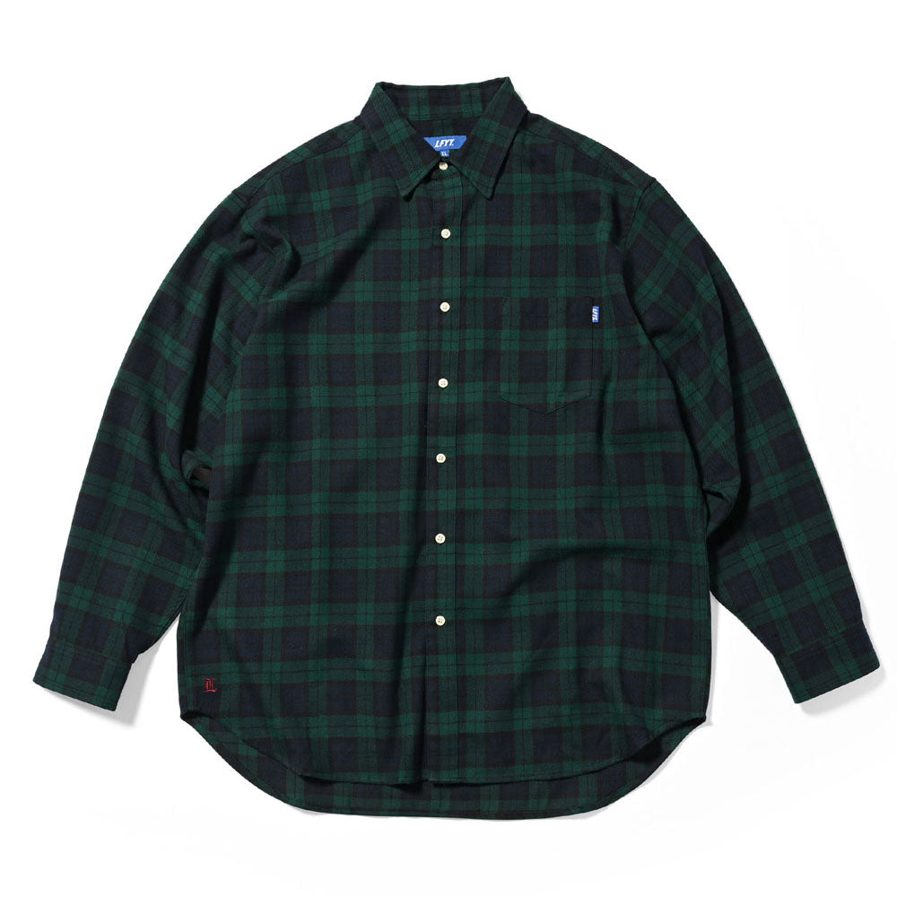 Cotton Check L/S Big Shirt Blackwatch チェック ブラックウォッチ 長袖 シャツ