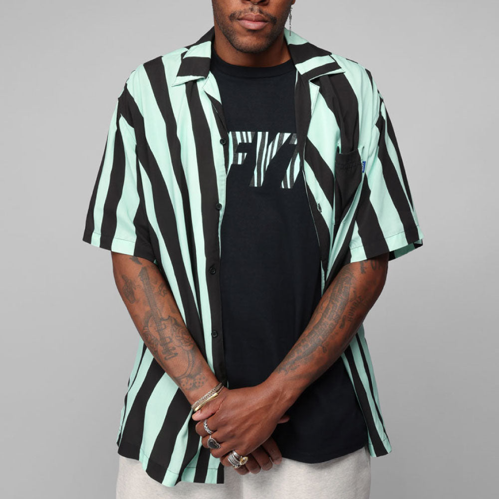 Distorted Stripe S/S Shirt Mint 半袖 シャツ