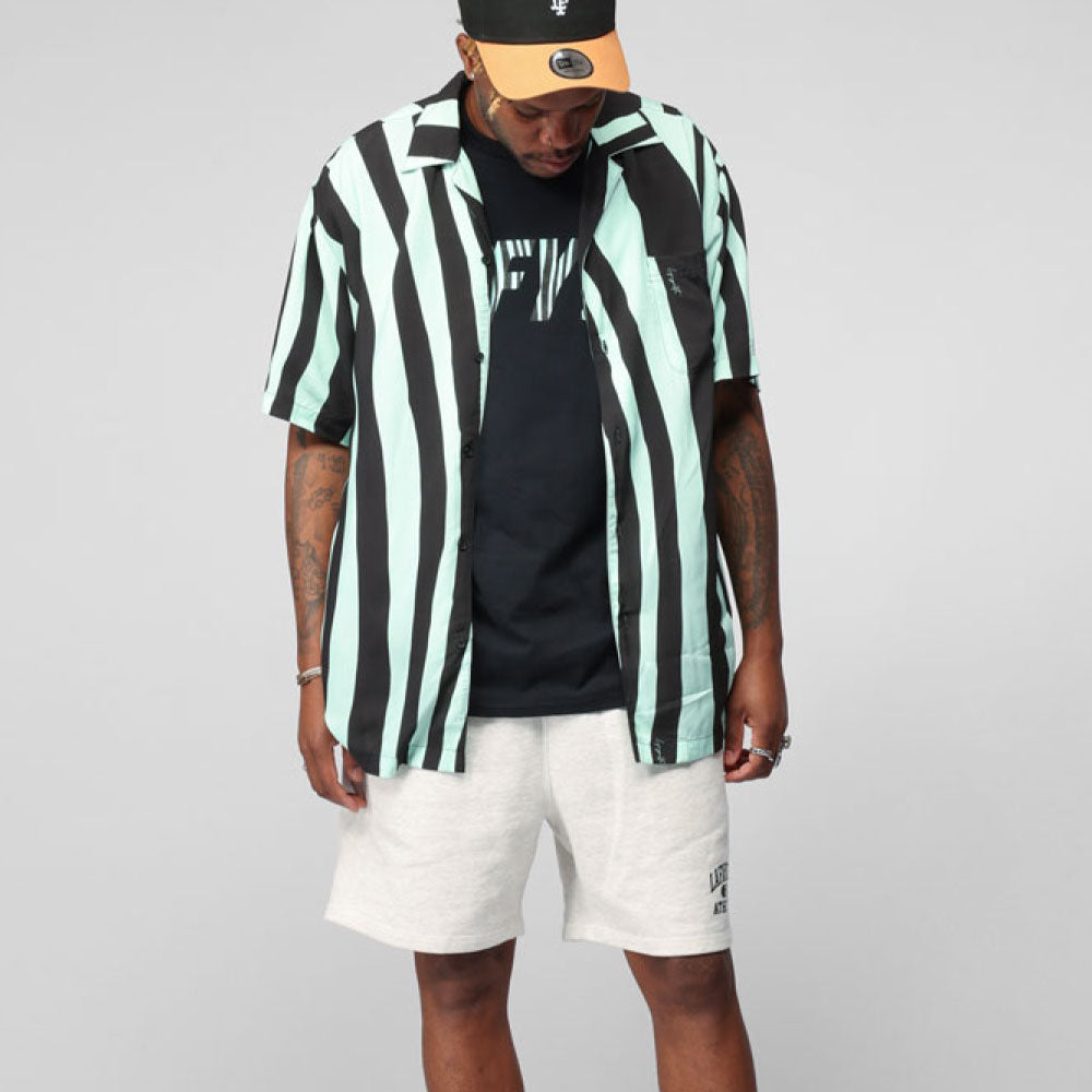 Distorted Stripe S/S Shirt Mint 半袖 シャツ