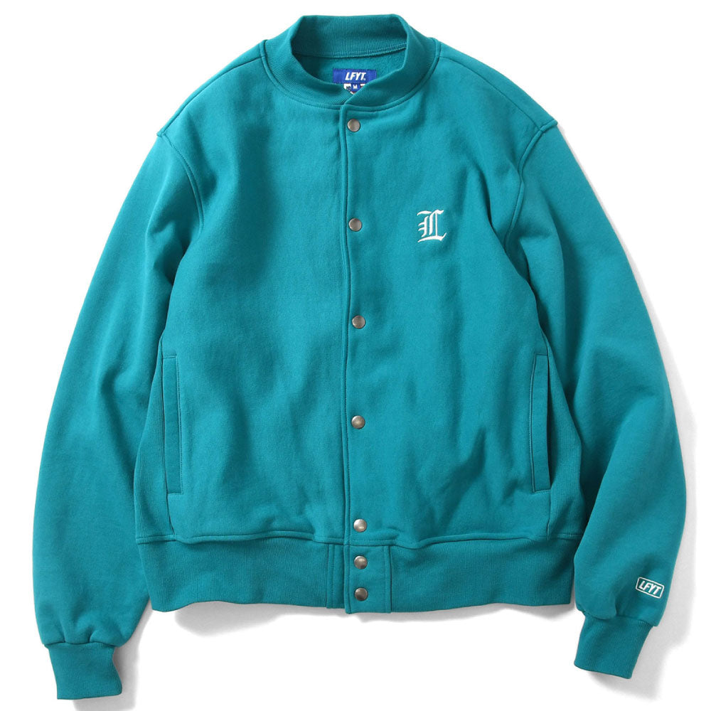 Classic L Logo Front US Cotton Snap Sweatshirt ロゴ スナップ ボタン スウェット シャツ Blue