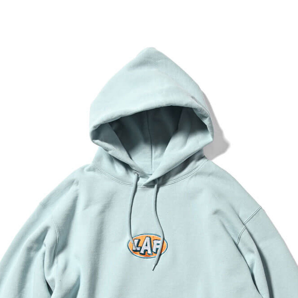 Oval LAF Logo Sweat Hoodie Parka BLU ロゴ フーディー プルオーバー パーカー